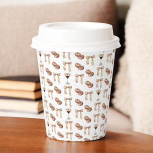 Love is Brewing Espresso Martini Bridal Shower Paper Cups