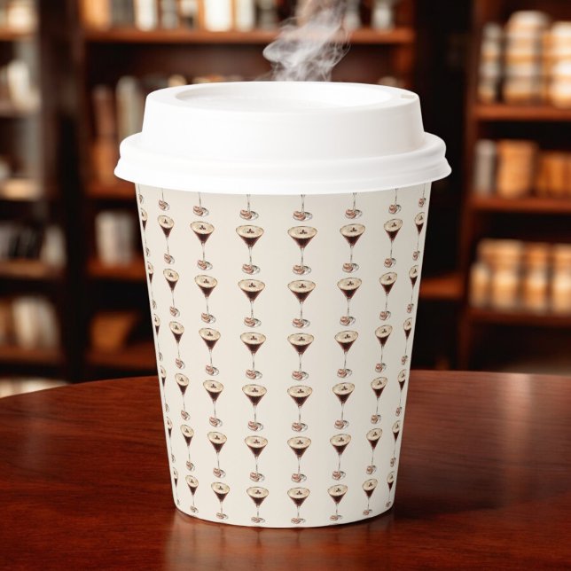 Love is Brewing Espresso Martini Bridal Shower Paper Cups (Creator Uploaded)