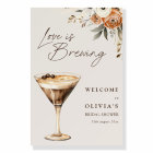 Love is Brewing Espresso Martini Shower Welcome