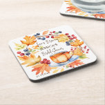 Love is brewing fall bridal shower tableware favou coaster<br><div class="desc">Love is brewing fall bridal shower tableware favours personalised coasters,  beautiful keepsake favours for your bridal shower guests,  can place on each plate for a coaster,  it will add extra special touch for your function.</div>