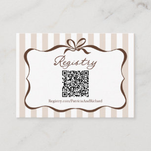 Love Is Brewing Fall Coffee Bridal Shower Registry Enclosure Card