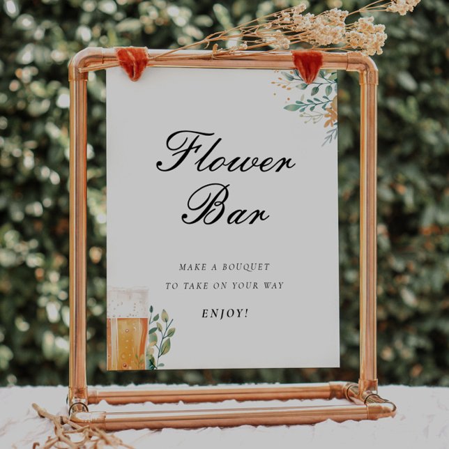 Love is Brewing Flower Bar Bridal Shower Sign (Creator Uploaded)