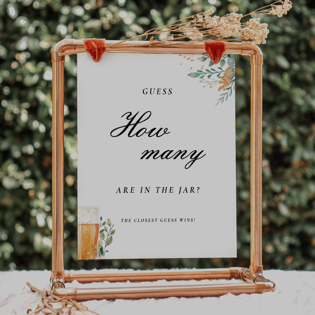 Love is Brewing Guess How Many Bridal Shower Sign (Creator Uploaded)
