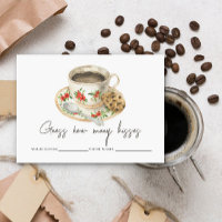 Love is brewing How many kisses bridal game