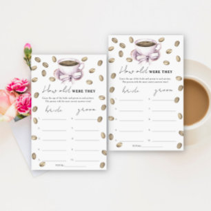 Love is brewing How old were they bridal