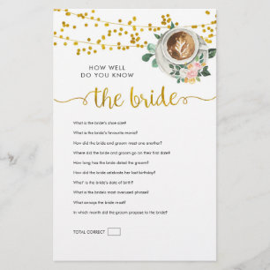 Love is Brewing How Well do You Know the Bride