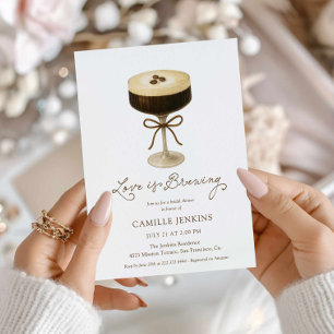 Love is Brewing Martini Bridal Shower Invitation