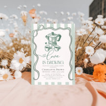 Love is Brewing Modern Coffee Bridal Shower