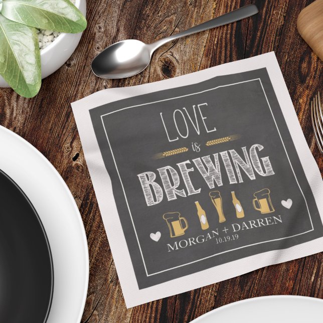 Love is Brewing Napkin (Creator Uploaded)