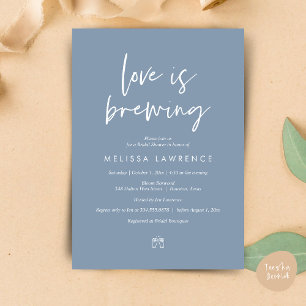 Love is brewing, Perfect Bridal Shower Beer Party Invitation