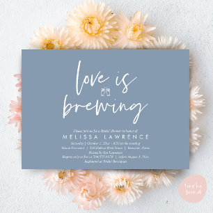 Love is brewing, Perfect Bridal Shower Beer Party Invitation