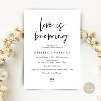 Love is brewing, Perfect Bridal Shower Beer Party