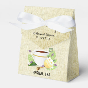 Love Is Brewing Tea Wedding Favour Box