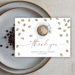 Love is brewing Thank you Bridal shower Card