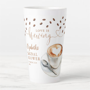 Love Is Brewing Theme Bridal Shower Latte Mug