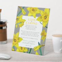 Love is caring yellow spring wedding health pedest