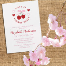 Love Is Cherry Sweet Bridal Shower