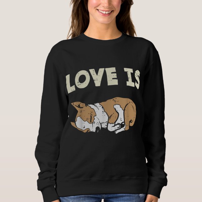Love Is Chihuahua Chiwawa Animal Pet Dog Lover Own Sweatshirt (Front)