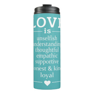 Love Is …custom names, date & colour tumbler