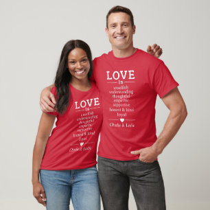 Love Is …custom names & date shirts & jackets