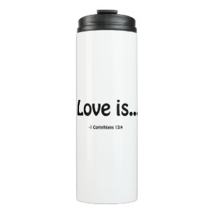 Love is Customise It add name or initials! Thermal Tumbler