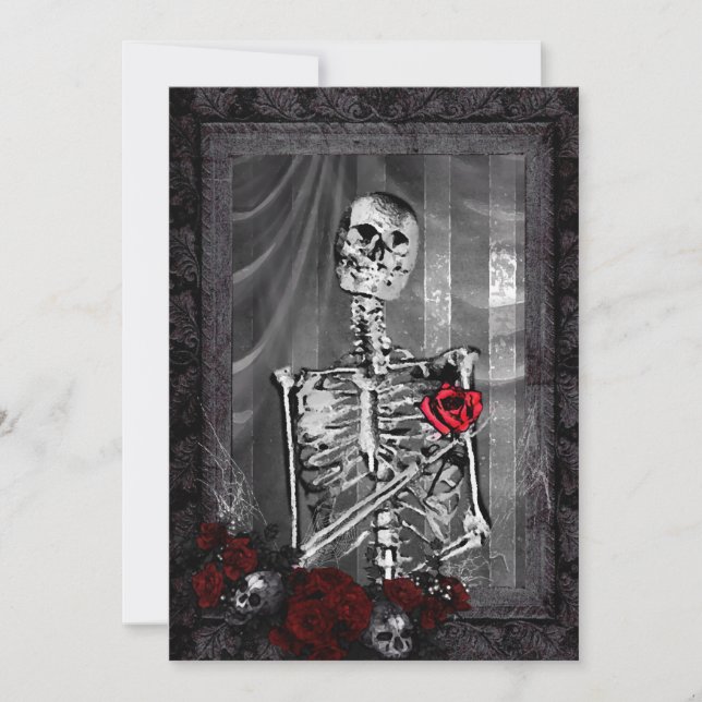 Love Is Eternal Gothic Wedding Invitation (Front)