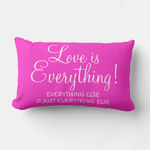 LOVE IS EVERYTHING Pillow Lumbar Throw Pillow