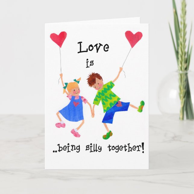 'Love is...' Greeting Card (Front)