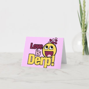 Love is Herp Derp Holiday Card