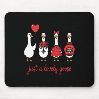 Love Is Honk-derful – Valentine Geese Squad Appare Mouse Pad