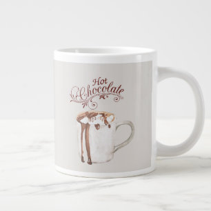 Love is Hot Chocolate Large Coffee Mug