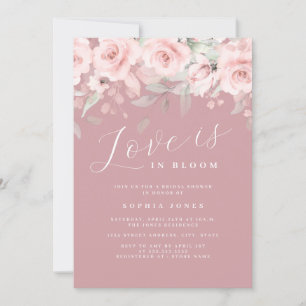 Love is in Bloom Blush Bridal Shower Invitation