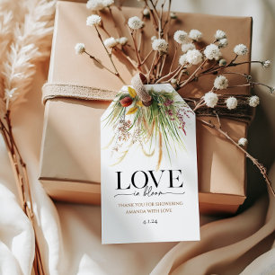 Love is in Bloom Bridal Shower Favour Gift Tag