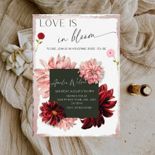Love Is in Bloom Bridal Shower-Floral Garden Bride Invitation