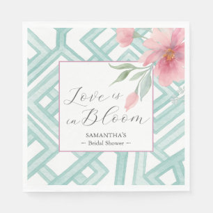 Love is in Bloom Bridal Shower Theme Napkin