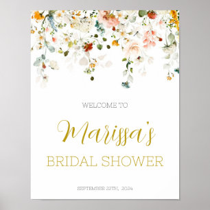 Love is in Bloom Bridal Shower Welcome Sign