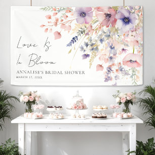 Love Is In Bloom Bridal Shower Welcome Sign