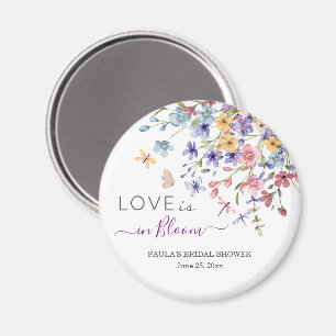 Love is in Bloom Dragonflies Bridal Shower Favour Magnet
