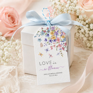 Love is in Bloom Dragonflies Bridal Shower Gift Tags