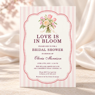 Love is in Bloom Floral Bridal Shower Invitation