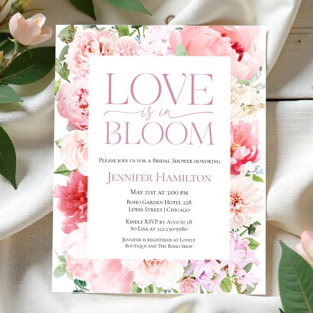 Love is in Bloom | Floral Bridal Shower Invitation (Creator Uploaded)