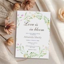Love is In Bloom Garden Bridal Shower invitation