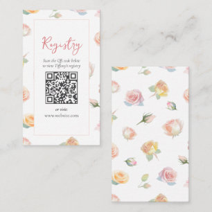 Love is in Bloom Garden Bridal Shower Registry Enclosure Card