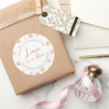 Love is in Bloom Garden Bridal Shower Thank You