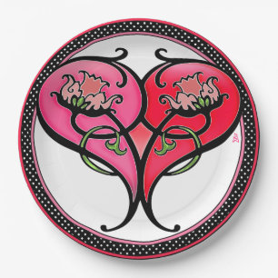 Love is in Bloom Paper Plate