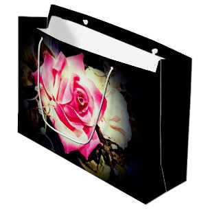 Love is in Bloom Photo Wrapping Paper Large Gift Bag