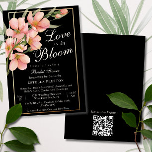 Love is in Bloom Pink Cherry Blossom Bridal Shower Invitation