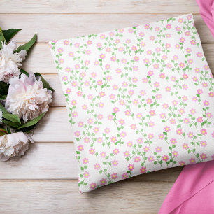 Love Is In Bloom Pink Floral Cushion