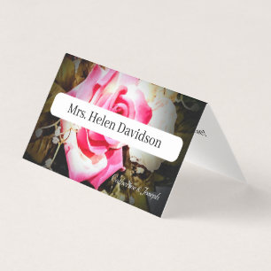 Love is in Bloom Place Card Folded Card