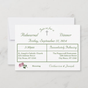 Love is in Bloom Rehearsal Dinner Invitation